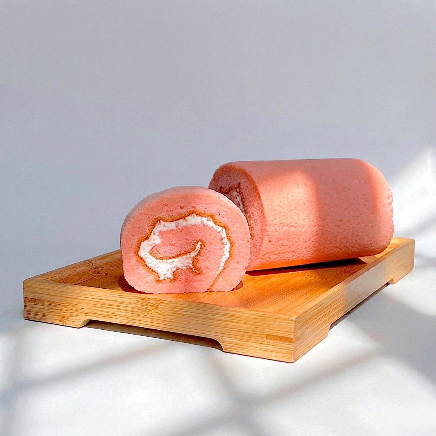 Rosy Lychee Japanese Roll Cake