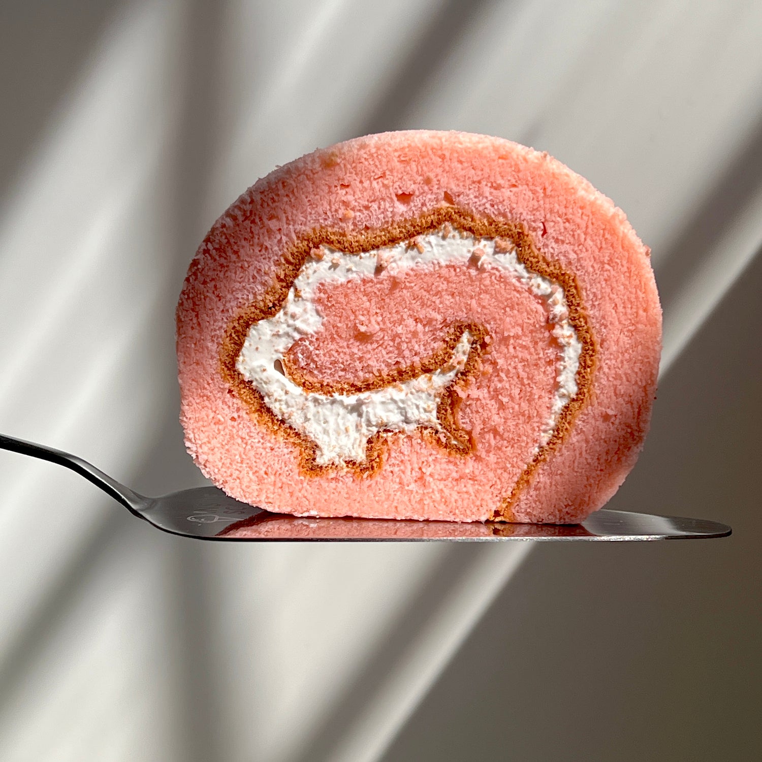 Rosy Lychee Japanese Roll Cake