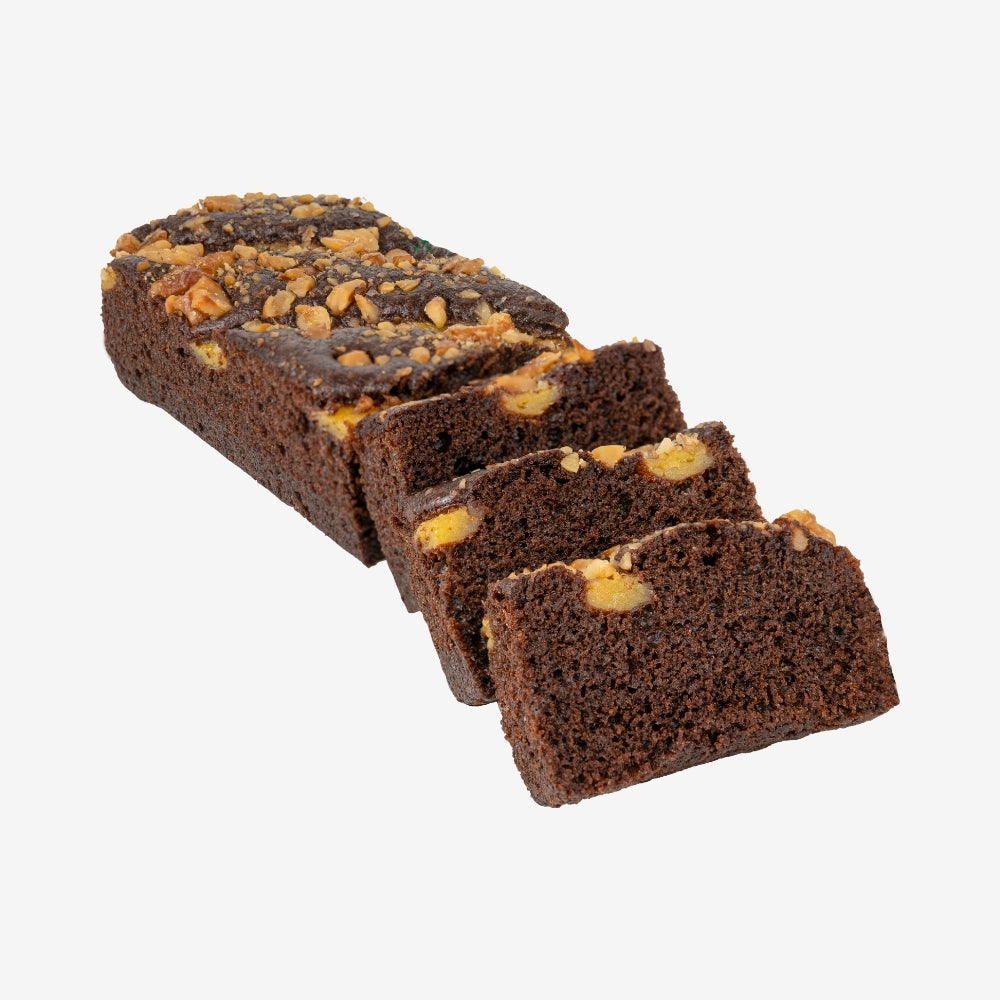 Chocolate Banana Walnut Cake